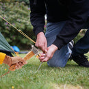 Camping Hammer - 8.7 in. Stainless Steel Tent Hammer with Tent Stake Remover