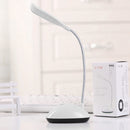 LED Table Light Battery Eye Protection Reading Household Book Lamp (White) Newly
