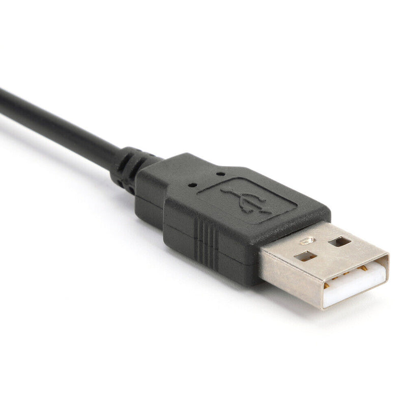 USB Power Cable 2 Pin USB 2.0 Male Cord Extension DIY with Switch (Black)