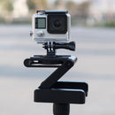 Folding Z-Flex Tripod Plate Camera Stand Holder Tilt Head for Phone