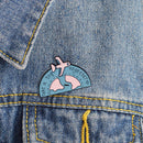 Cartoon Brooch Take A Trip Oil Drop Jacket Lapel Badge Jewelry (Style 1)