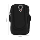Sports Jogging Gym Armband Running Bag Mobile Phone Case Holder Bag (Black)