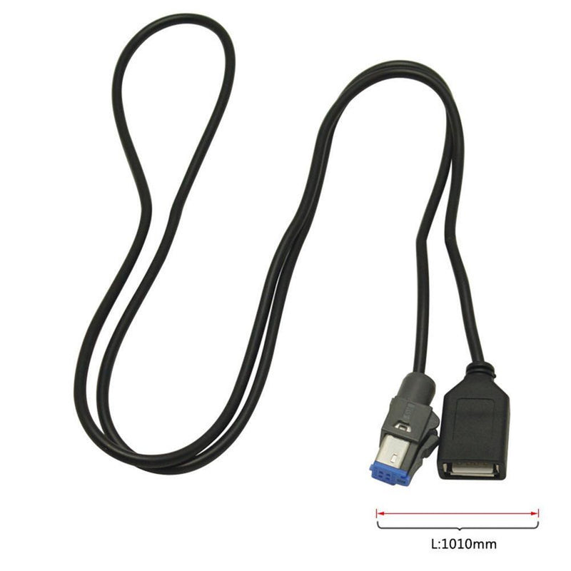 USB Female to AUX-In 4Pin Car Audio Adapter Cable for Subaru Forester XV