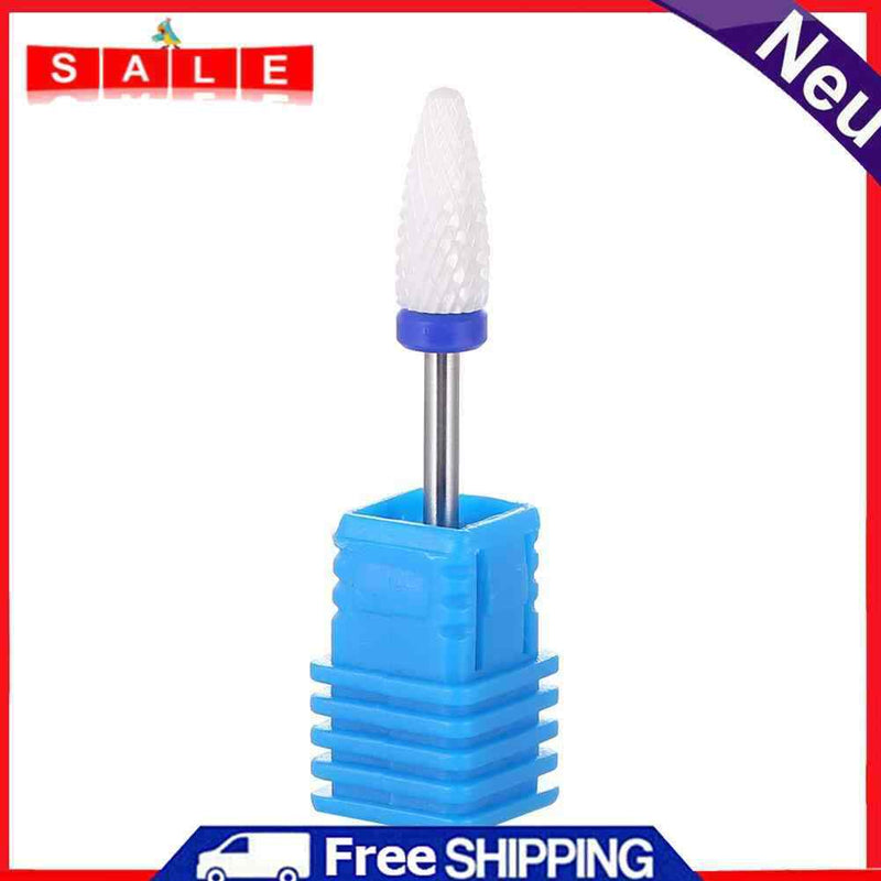 Electric Manicure Drills Nail Cone Tip Ceramic Drill Bits Pedicure Grinding Head