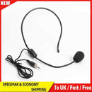 3.5mm Head Mounted Microphone Teacher Guide Lecture Wired Condenser Headset Mic
