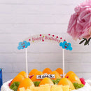 Children Party Supplies Cake Topper Cupcake Banner Happy Birthday Cake Flag
