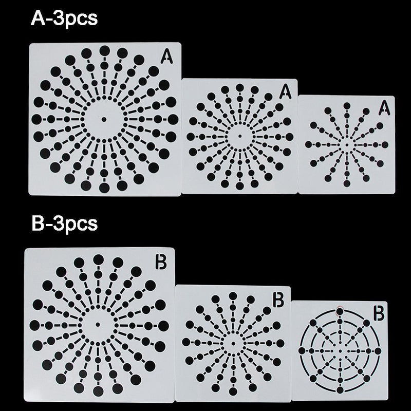 Decorative Layering Stencils Scrapbooking Mandala Auxiliary Painting template