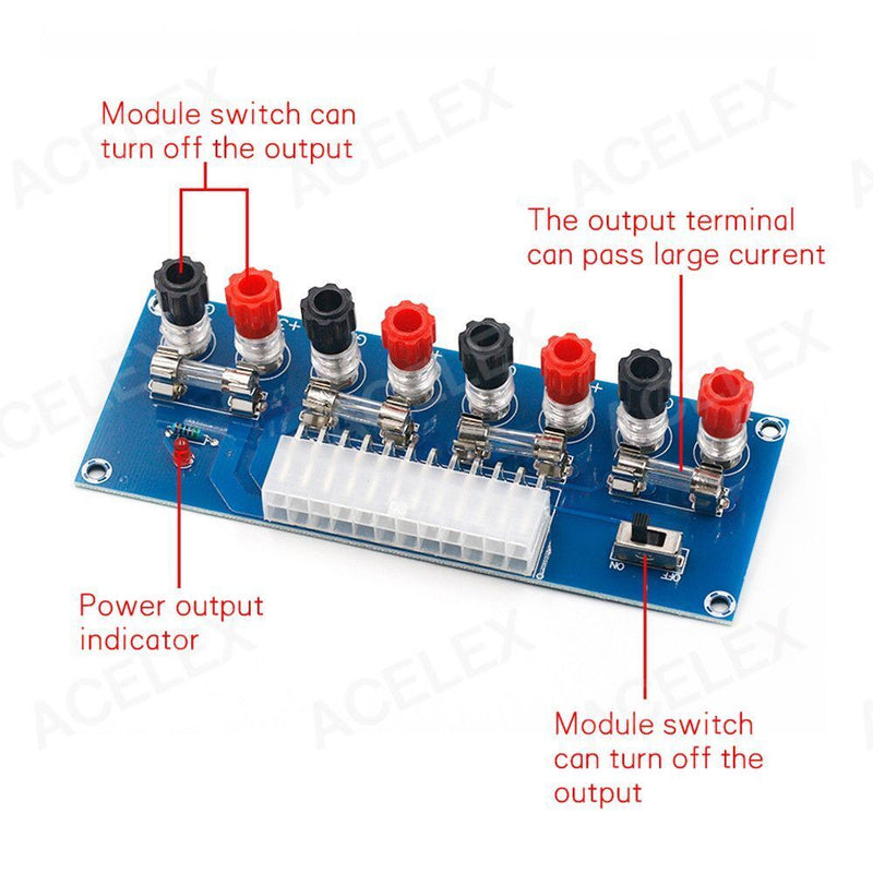 Desktop PC Chassis Test Module Power Adapter ATX Transfer Board XH-M229