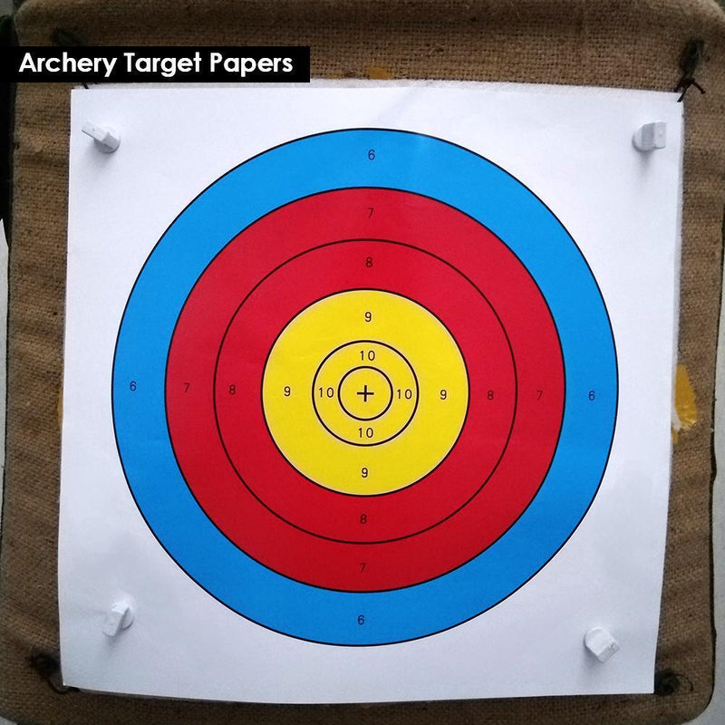 10pcs Archery Target Paper 400x400mm Equipment Darts Target Training Paper for B