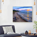 Beach Sunset Oil Paint By Numbers Kit DIY Acrylic Painting on Canvas Crafts