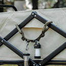 5-ring Camping Hanging Rope Tent Cup Lamp Hanger Clothes Line (Army Green)