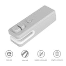 2 in 1 Mini Vacuum Sealer USB Snack Fresh Bag Heat Sealer Cutter (Grey) Newly