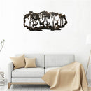 Metal Iron Forst Deer Silhouette Ornament Pendant Bedroom Window Garden Dec