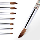 Painting Pen For Acrylic Powder Nail Art Brush 100% Nylon Acrylic Nail Brush