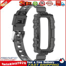 TPU Transparent Strap for HUAWEI HONOR Band 6 Soft Wristband Belt (Black) Newly
