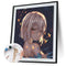 DIY Oil Paint By Numbers Anime Girl Canvas Wall Art Frameless Hand Painted Craft
