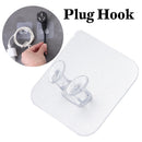 Cable Transparent Wire Bracket Power Plug Hook Socket Holder Storage Hanger