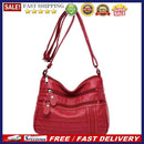 Women PU Leather Shoulder Crossbody Bag Fashion Solid Color Messenger Handbag