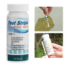 50pcs Swimming Pool Test Strips for Chlorine pH Cyanuric Acid (6 in 1)