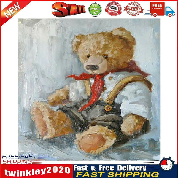 Diamond Painting 5D DIY Bear Full Round Drill Rhinestone Picture for Home Newly