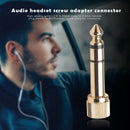 6.35mm Male to 3.5mm Female Plug with 3.5mm Screw Jack Headphone Audio Adapter