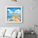 5D Diamond Painting DIY starfish Full Drill Round Wall Picture Newly