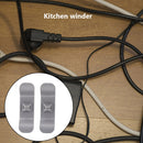 2x 2 Leaves Storage Cable Holder Cord Wrapper for Blender Air Fryer (Grey) Newly