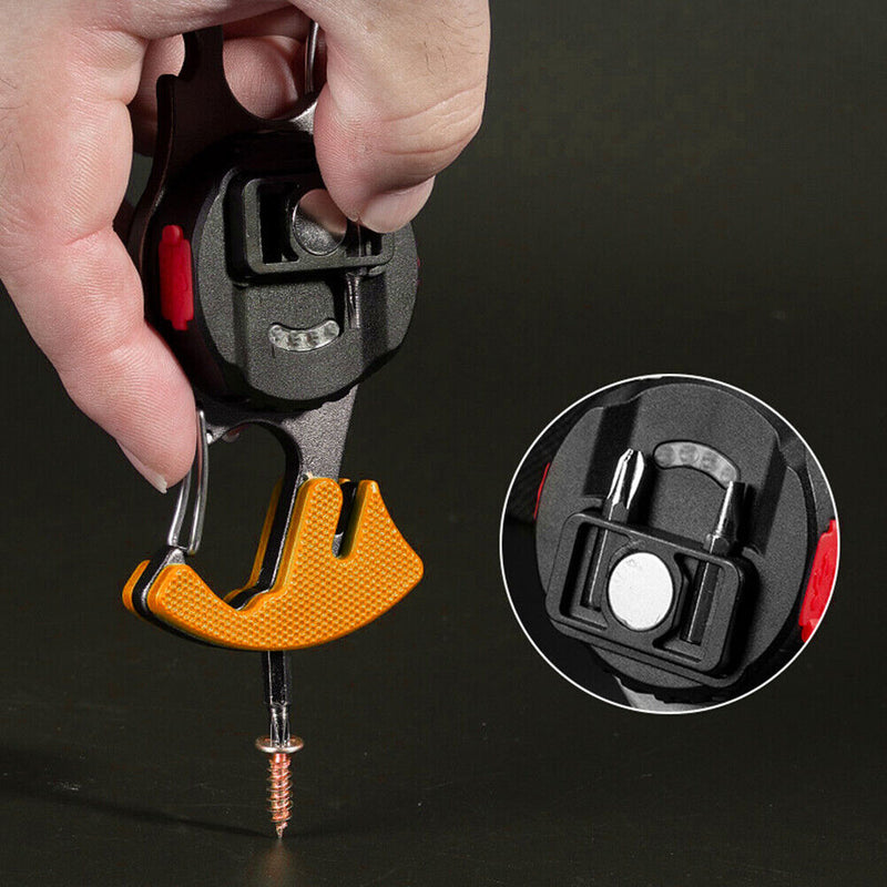 Portable Keychain Flashlight Multifunction Camping Bottle Opener Work LED Lig