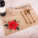 Cutlery Fork Set Mat Canvas Cup Table Protective Cushion Placemat Creative Decor