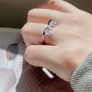 Minimalist Women Girls 2022 Finger Ring Bohemian Cute Glasses Ring Jewelry