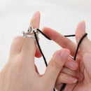Thimble Yarn Guides Opening Crochet Loop Fish Bone Shape Sewing Knitting Ring
