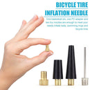 4pcs/set Ball Needle Nozzle Adapter Kit Bicycle Tire Inflate Pump Parts