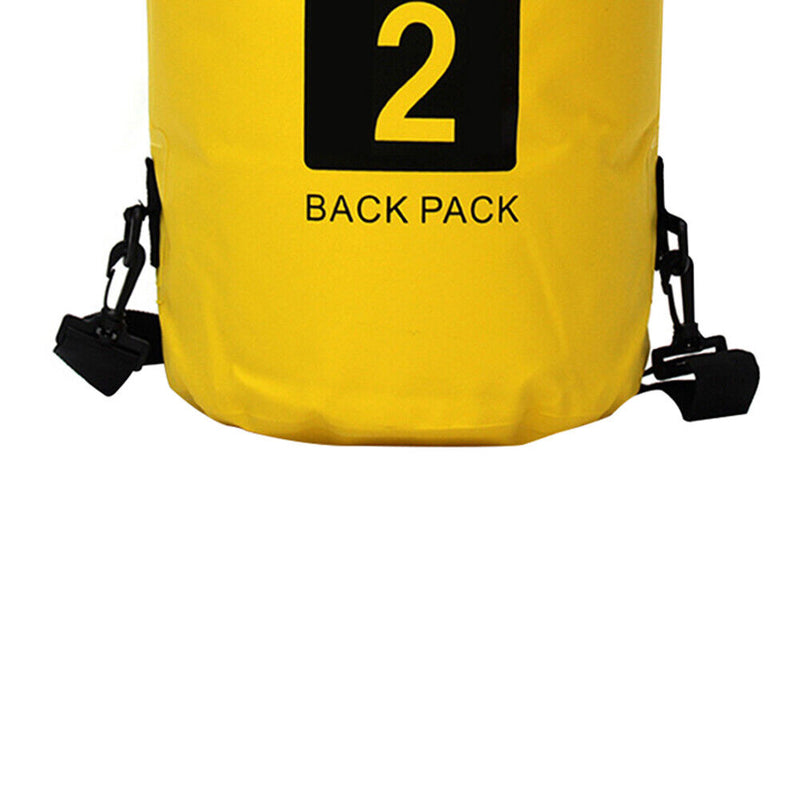 2L Waterproof Dry Bag Swimming Outdoor Drift Kayaking Storage Pack (Yellow)