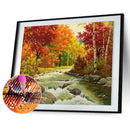 5D DIY Four Season Scenery Full Drill Diamond Painting Embroidery Craft(C)