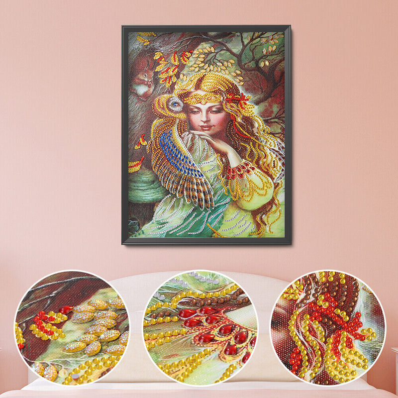 Diamond Painting Fairy Tale Girl Partial Special Rhinestone Picture HYX010