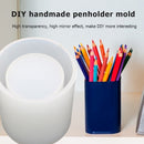 Silicone Concrete Candle Mold Geometric DIY Storage Pen Holder Mould (B) Newly