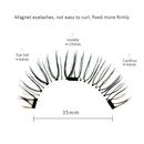 4pcs Reusable False Eyelashes 6D Extended Thick Magnetic Eyelashes Makeup Tool