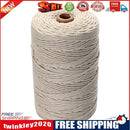1 Roll Macrame Rope Twisted String Cotton Cord for DIY Handmade (4mmx50m)