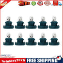 10pcs T3 LED 12V Car Interior Instrument Light Bulbs Dashboard Lamps(Green)