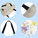 Cute white rabbit Printed Shoulder Shopping Bag Casual Large Tote Handbag