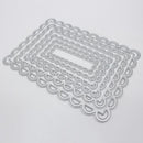 6pcs Rectangle Lace Frame Metal Cutting Dies Stencils DIY Scrapbook Craft