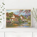 5D DIY Diamond Painting House Full Square Diamond Mosaic Wall