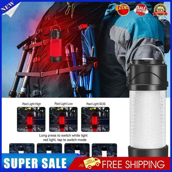 LED Camping Lamp Type-C Charging Waterproof Lantern Light Night Light for Hiking