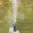 Solar Panel Powered Water Fountain Pool Pond Bird Bath Decor Water Pump Kit