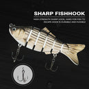 10cm 17g Topwater Fishing Lures Crankbait Artificial 6 Segments Hard Bait Tackle