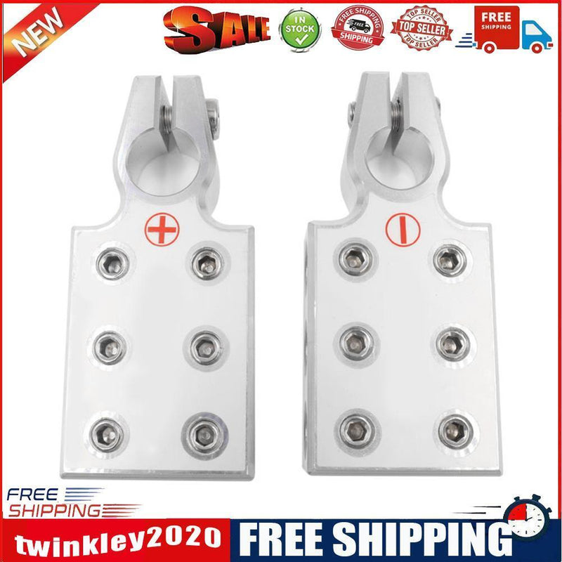 2pcs Car Audio Battery Terminal Connectors Positive Negative Battery Clamps