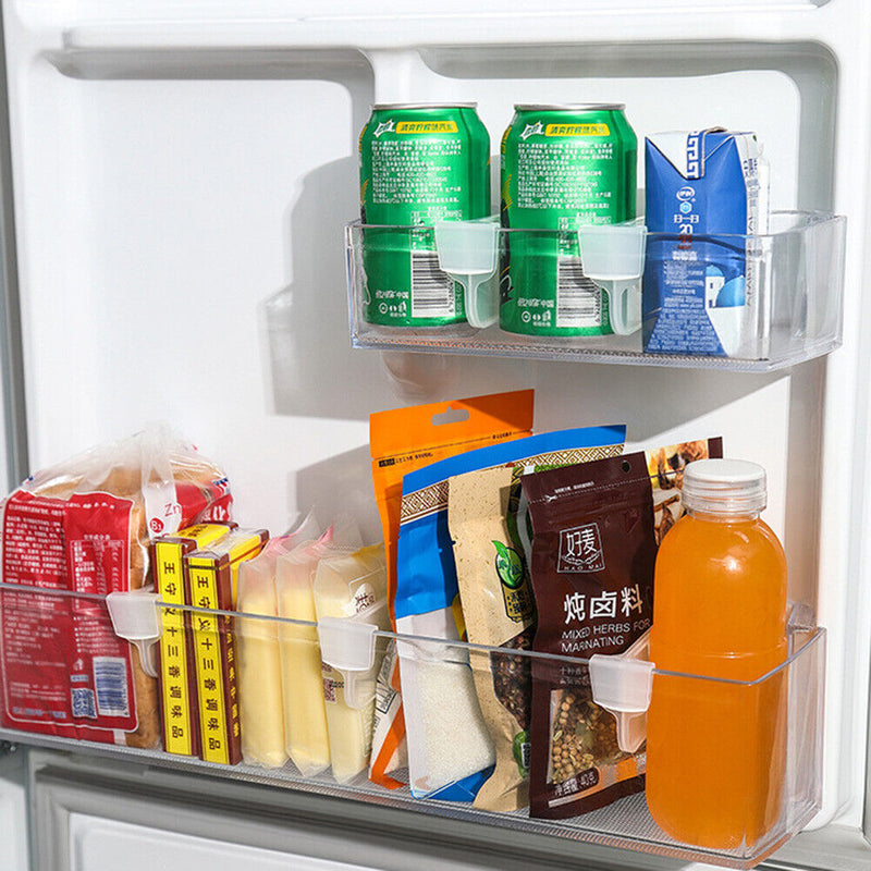 4x Refrigerator Sorting Partition Board Divider Kitchen Storage Organizers Newly