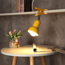 2pcs E27 Light Base Reptile Clip-on Lamp Bulb Holder EU Plug(Yellow)