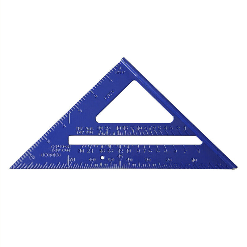 7 inch Triangle Ruler Angle Protractor for Building Framing Tools (Blue) Newly