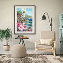 5D DIY Diamond Painting Full Drill Seaside House Embroidery Picture Mosaic